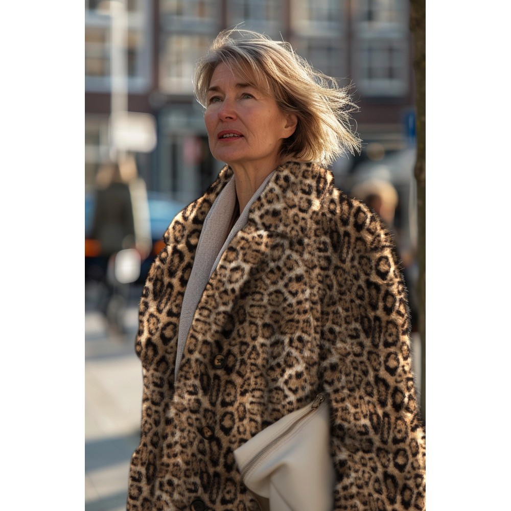 Imitatiebont Cheetah Camel – Zacht, Elegant & Natuurlijk