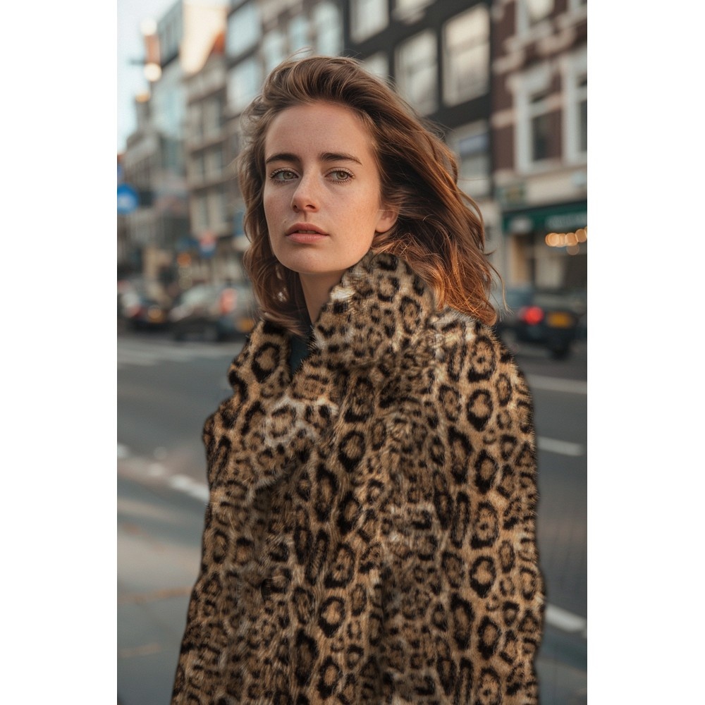 Imitatiebont Cheetah Camel – Zacht, Elegant & Natuurlijk