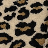 Teddy Stof Panterprint Camel – Zacht, Warm & Trendy