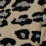 Teddy Stof Panterprint Grijs – Zacht, Warm & Trendy