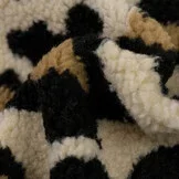 Teddy Stof Panterprint Camel – Zacht, Warm & Trendy