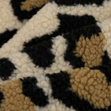 Teddy Stof Panterprint Camel – Zacht, Warm & Trendy