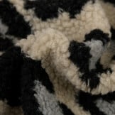 Teddy Stof Panterprint Grijs – Zacht, Warm & Trendy