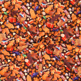 Katoen Poplin Stof Pakjesavond – Bruin – Feestelijke Sinterklaas Stof