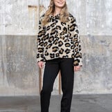 Teddy Stof Panterprint Camel – Zacht, Warm & Trendy