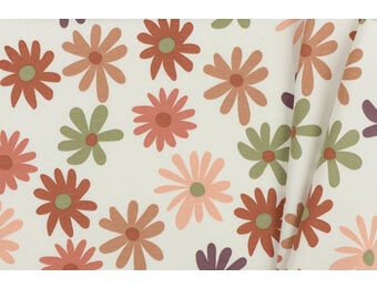 French Terry Stof – Bloemenmix