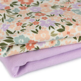 Jersey Katoen Stof – Herfstbloesem Off White