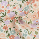 Jersey Katoen Stof – Herfstbloesem Off White