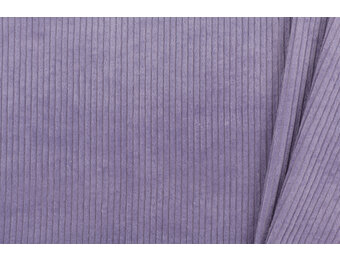 Brede Ribcord Katoen - Lila