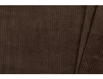 Brede Ribcord Katoen - Donkerbruin
