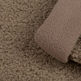 Teddy Fleece Doubleface Stof - Taupe