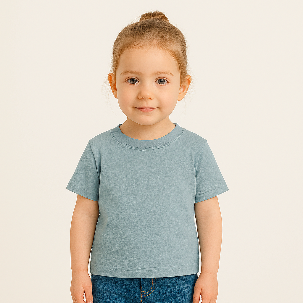 Katoenen Jersey Staalblauw – Zacht, Rekbaar & Ademend