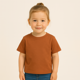 Katoenen Jersey Cognac – Zacht, Rekbaar & Ademend