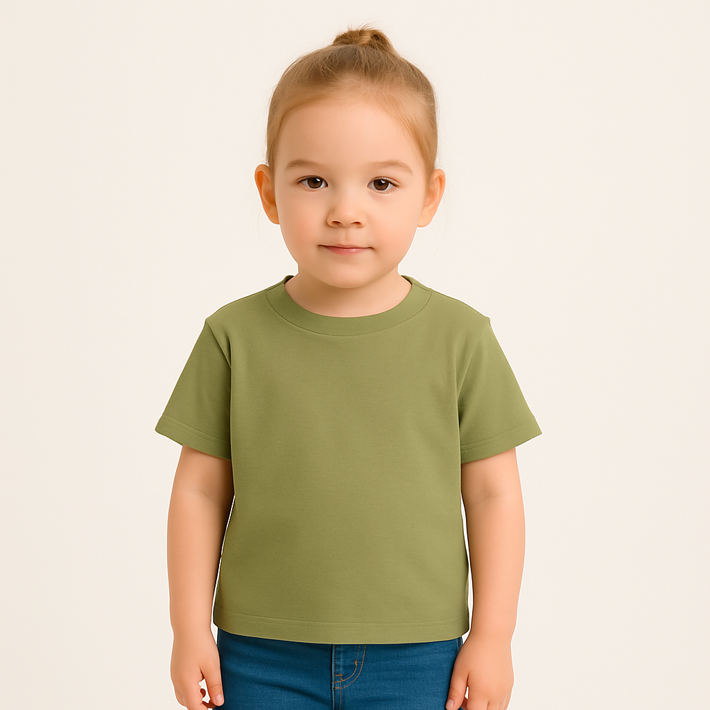 Katoenen Jersey Olijf – Zacht, Rekbaar & Ademend