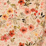 Jersey Katoen Digitale Print - Warme Kleuren Bloem