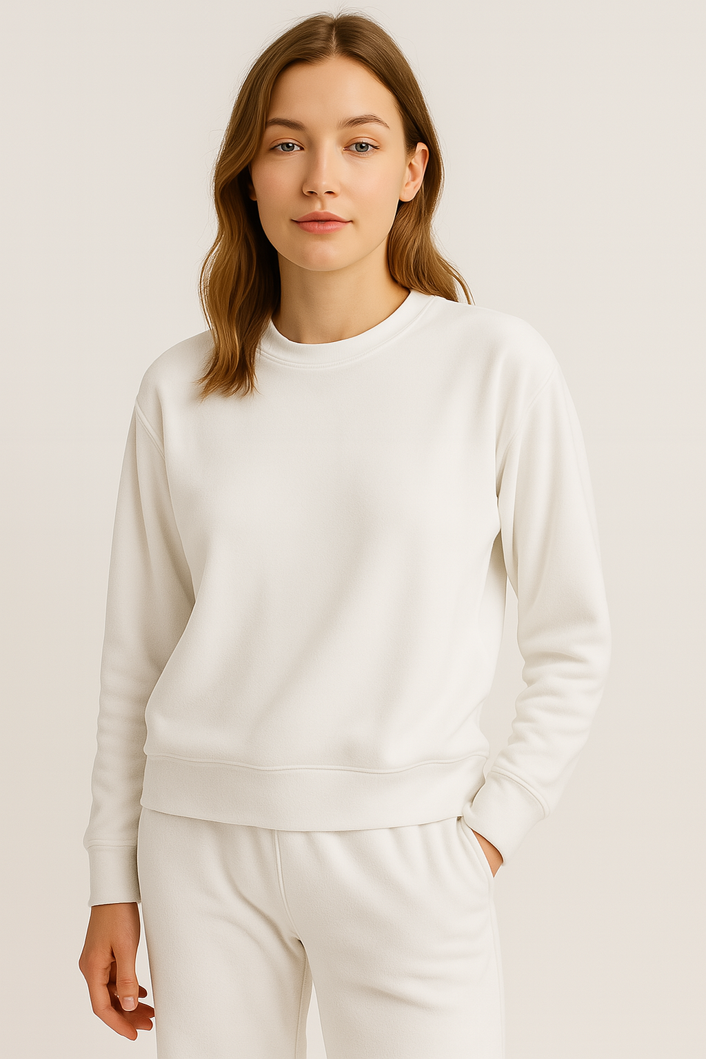 Nicky Velours Stof Wit – Zacht, Rekbaar & Ademend