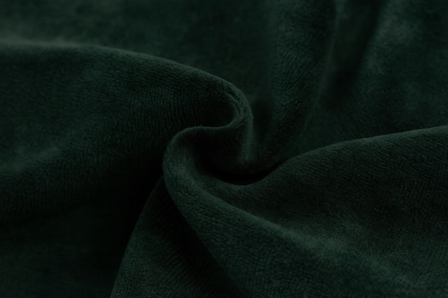 Nicky Velours Stof Donkergroen – Zacht, Rekbaar & Ademend