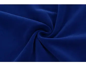 Nicky Velours Stof Kobaltblauw