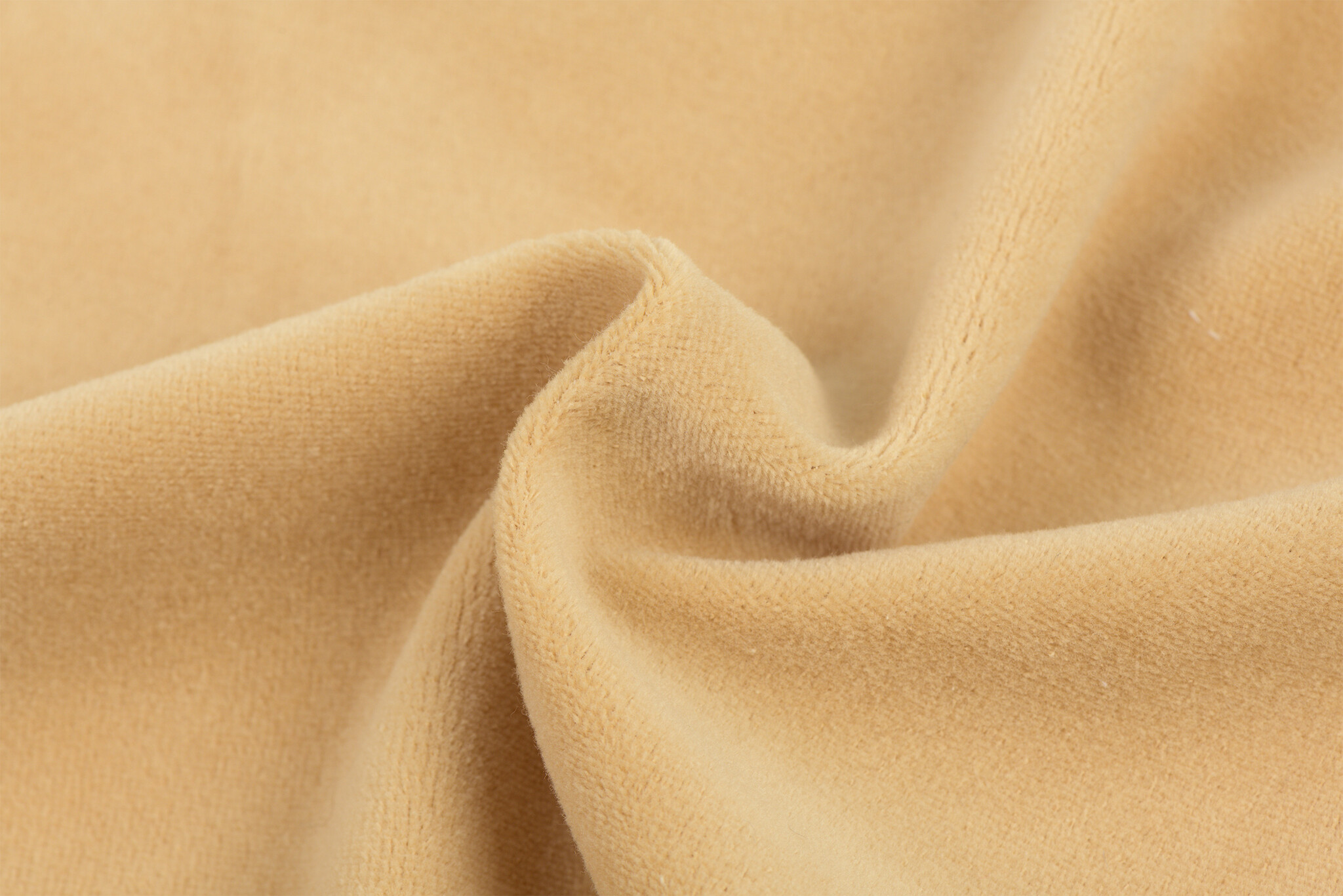 Nicky Velours Stof Honing Beige – Zacht &  Rekbaar