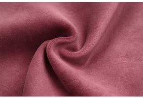 Nicky Velours Stof Donker Dusty Roze