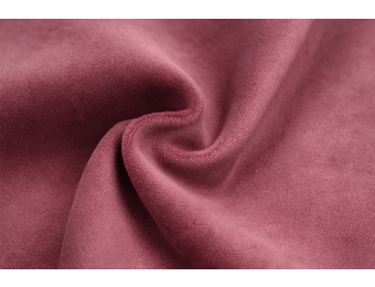 Nicky Velours Stof Donker Dusty Roze