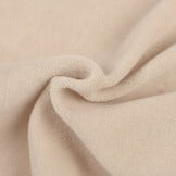 Nicky Velours Stof Zand Beige – Zacht &  Rekbaar
