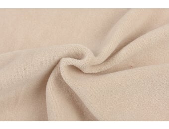 Nicky Velours Stof Zand Beige