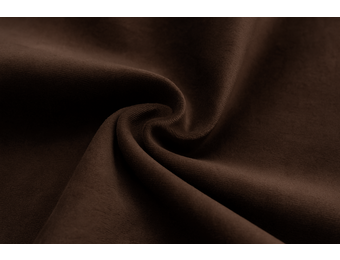 Nicky Velours Stof Bruin