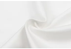 Katoen Satijn Stof Ivoor Wit