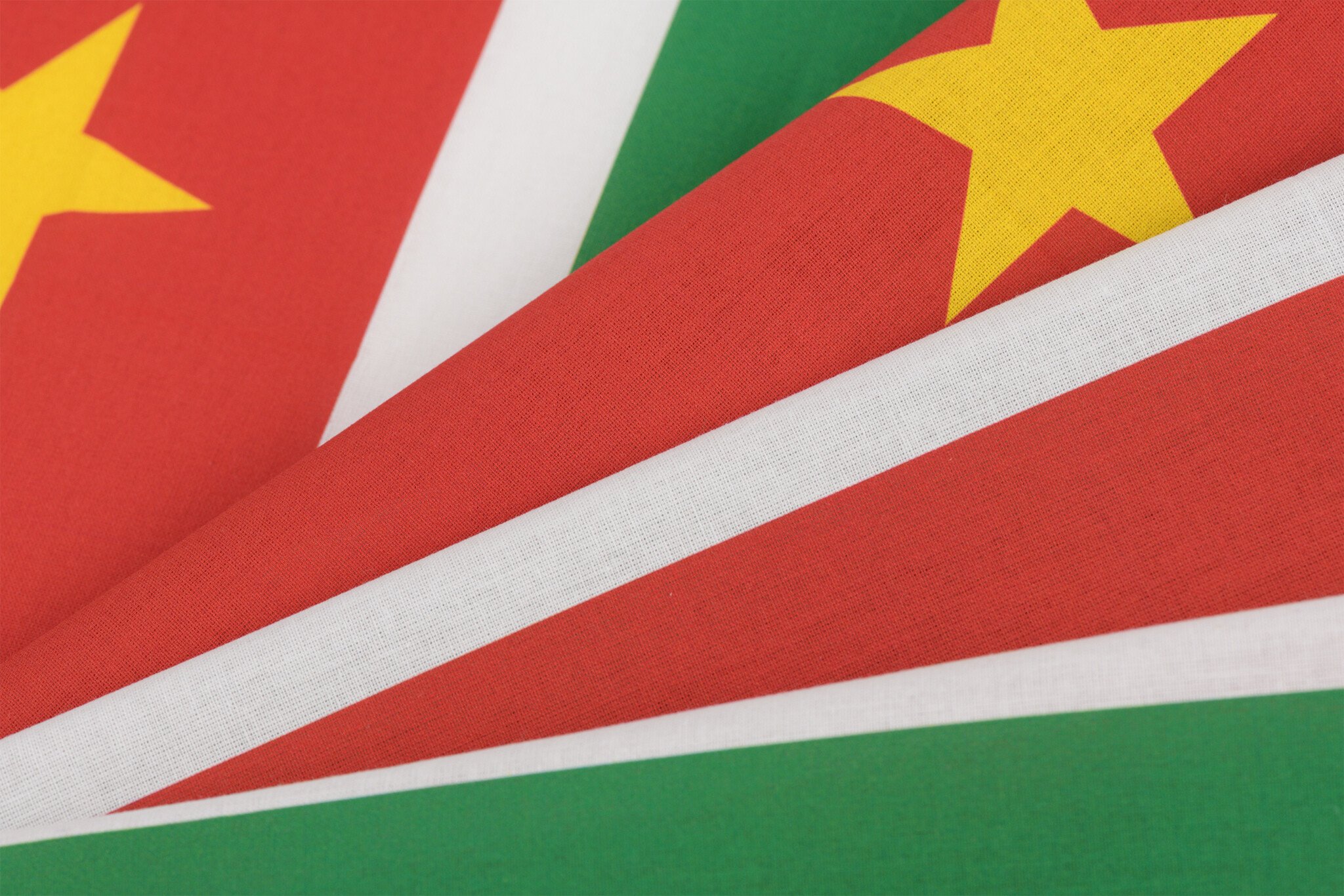 Katoen Stof Surinaamse Kleuren & Sterren – Soepel & 100% Katoen