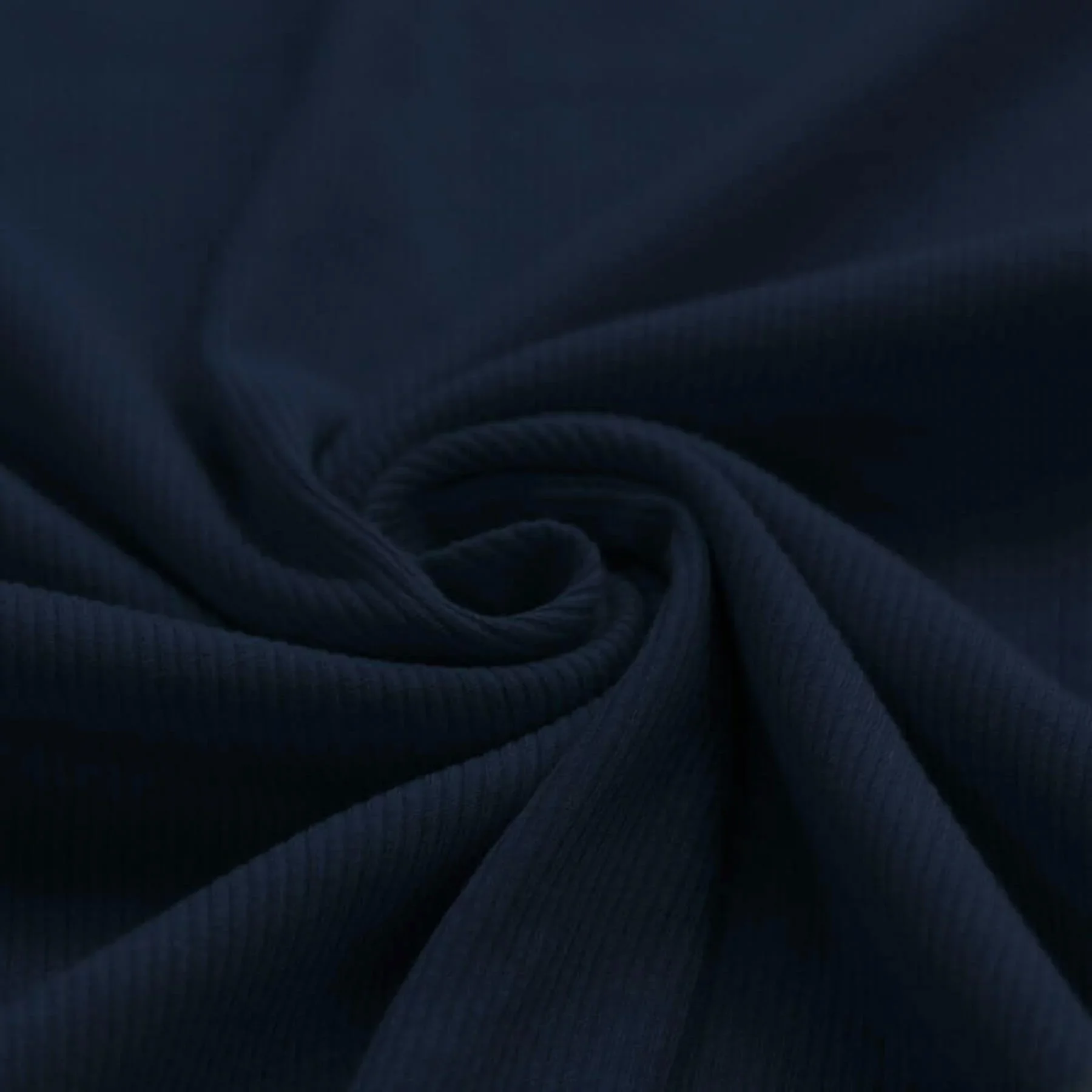 Rib Jersey Stof Marine – Zacht, Rekbaar & Comfortabel