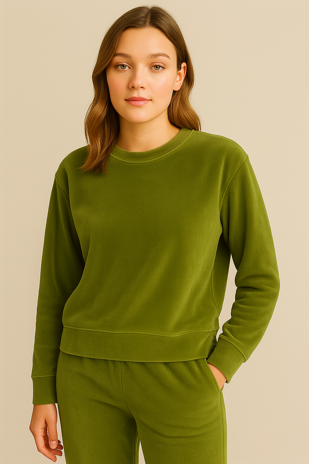 Nicky Velours Stof Mosgroen – Zacht, Rekbaar & Ademend