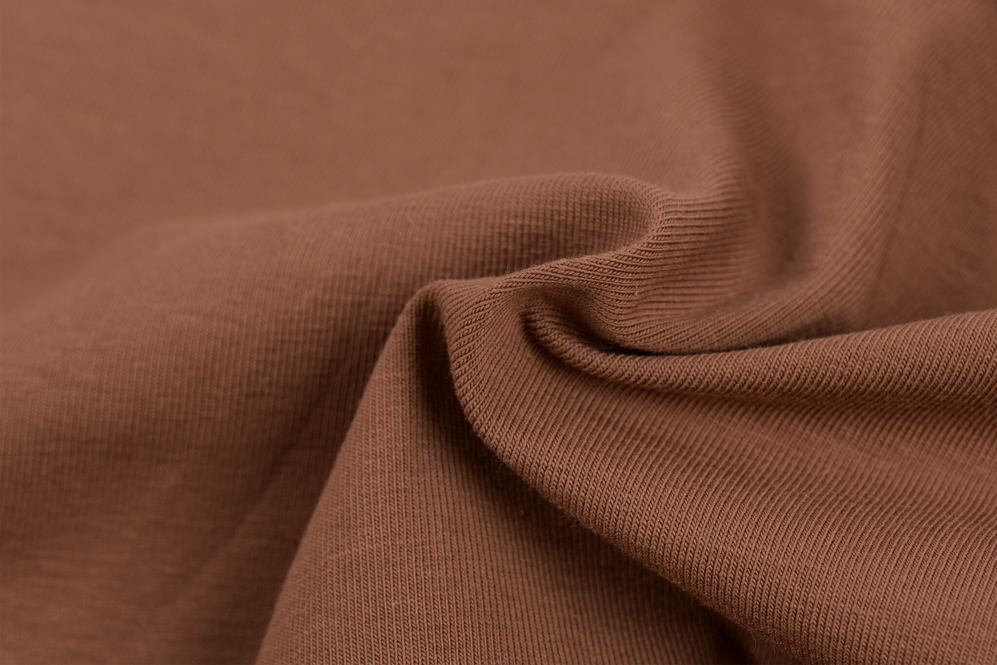 Katoenen Jersey Kastanjebruin – Zacht & Rekbaar