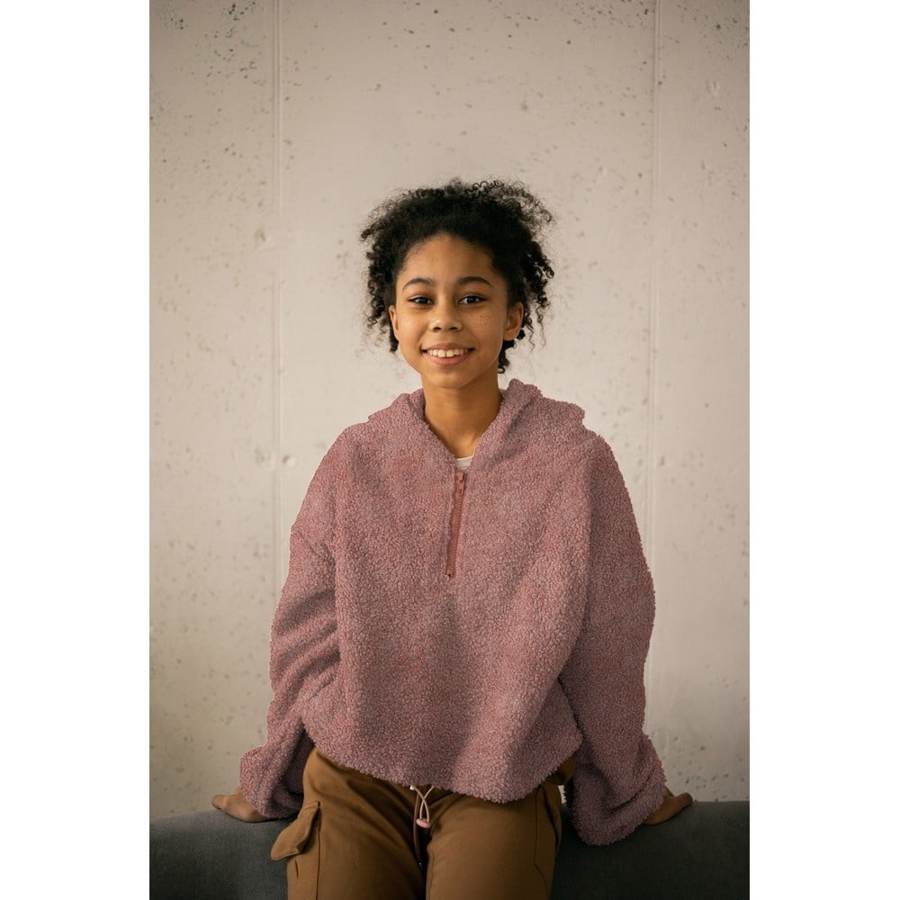 Katoen Teddy Stof Rozenhout – Zacht, Donzig & Natuurlijk