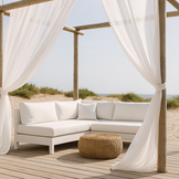 Organza Stof Brandvertragend – Wit – 300 cm – Voor Decoratie & Events