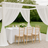 Organza Stof Brandvertragend – Off White – 300 cm – Voor Decoratie & Events