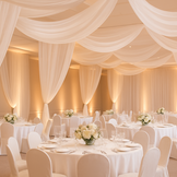 Organza Stof Brandvertragend – Off White – 300 cm – Voor Decoratie & Events