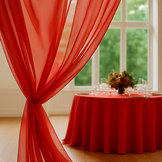 Organza Stof Brandvertragend – Donkerrood – 300 cm – Voor Decoratie & Events