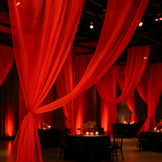 Organza Stof Brandvertragend – Donkerrood – 300 cm – Voor Decoratie & Events