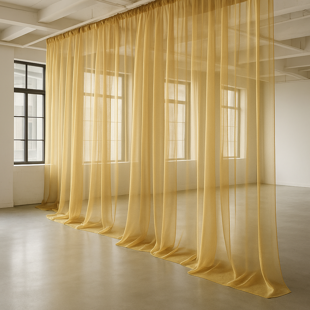 Organza Stof Brandvertragend – Goud – 300 cm – Voor Decoratie & Events