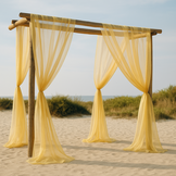 Organza Stof Brandvertragend – Goud – 300 cm – Voor Decoratie & Events