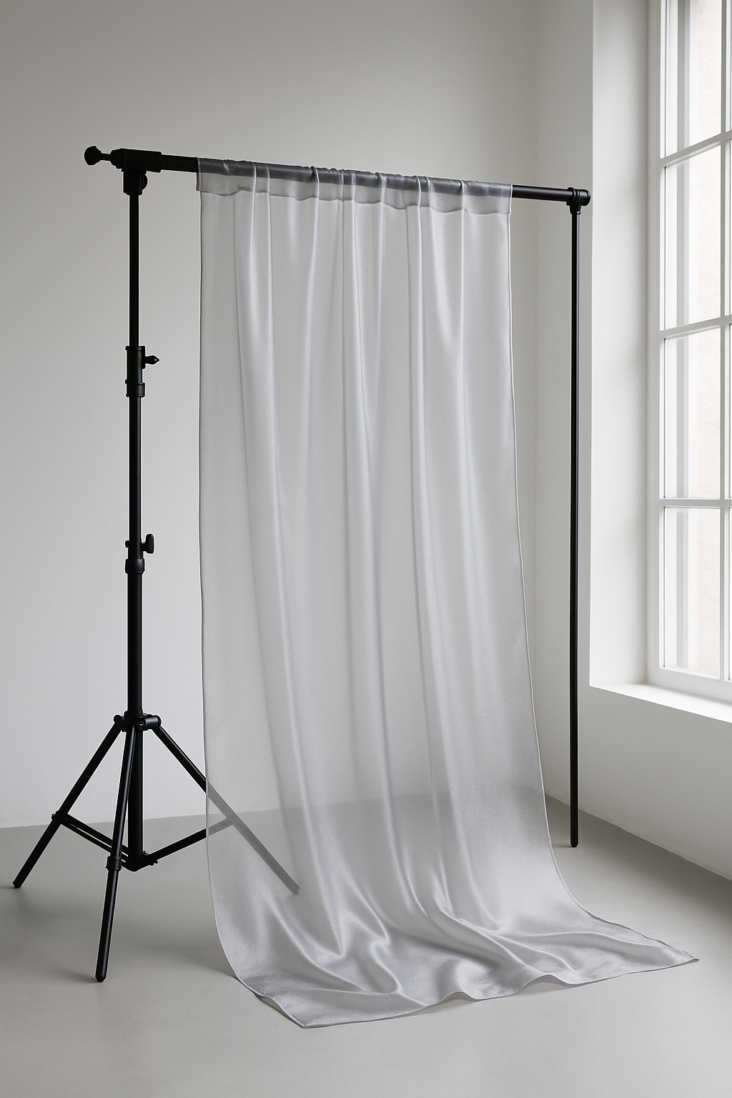 Organza Stof Brandvertragend – Zilvergrijs – 300 cm – Voor Decoratie & Events