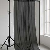 Organza Stof Brandvertragend – Zwart – 300 cm – Voor Decoratie & Events