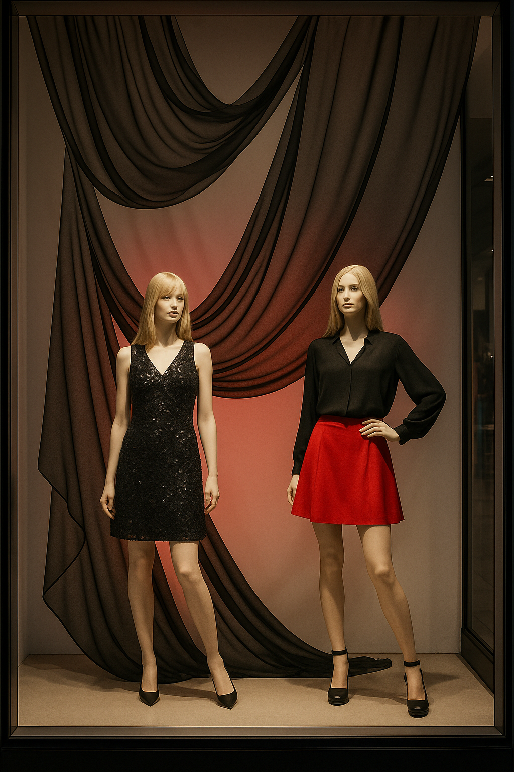 Organza Stof Brandvertragend – Zwart – 300 cm – Voor Decoratie & Events