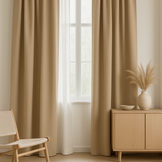 Verduisteringsdoek Beige – Soepele & Verduisterende Gordijnstof