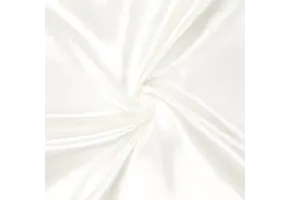 Heavy Satijn Stof Brandvertragend - Wit - 280 cm breed