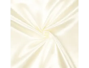 Heavy Satijn Stof Brandvertragend - Ecru - 280 cm breed