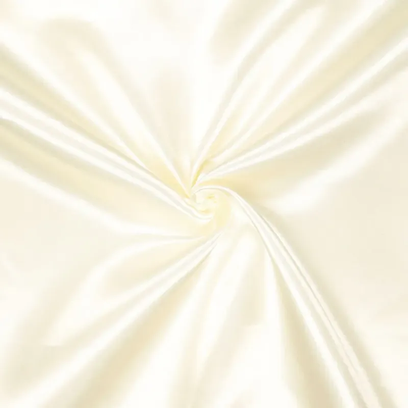 Heavy Satijn Stof Ecru –Brandvertragend & 280 cm Breed