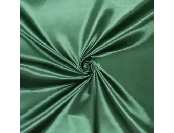 Heavy Satijn Stof Brandvertragend - Donkergroen - 280 cm breed