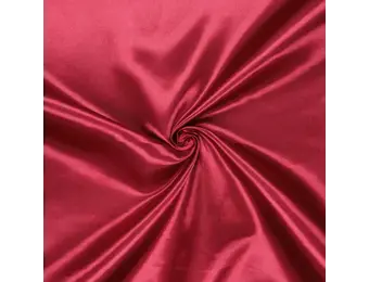 Heavy Satijn Stof Brandvertragend - Donkerrood - 280 cm breed